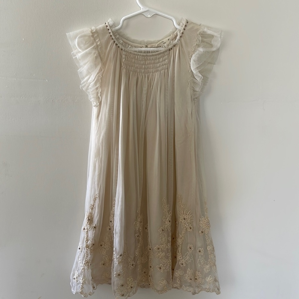 Zara Girls Tulle Embroidery Dress Size 5/6